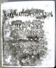 Mary Matilda Stockton