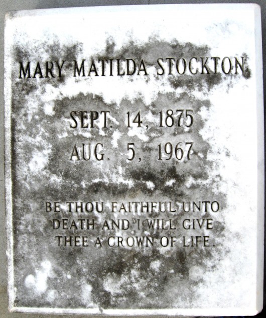 Mary Matilda Stockton