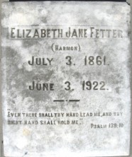 Elizabeth Jane Fetter