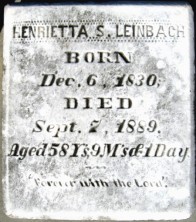 Henrietta Sophia Leinbach