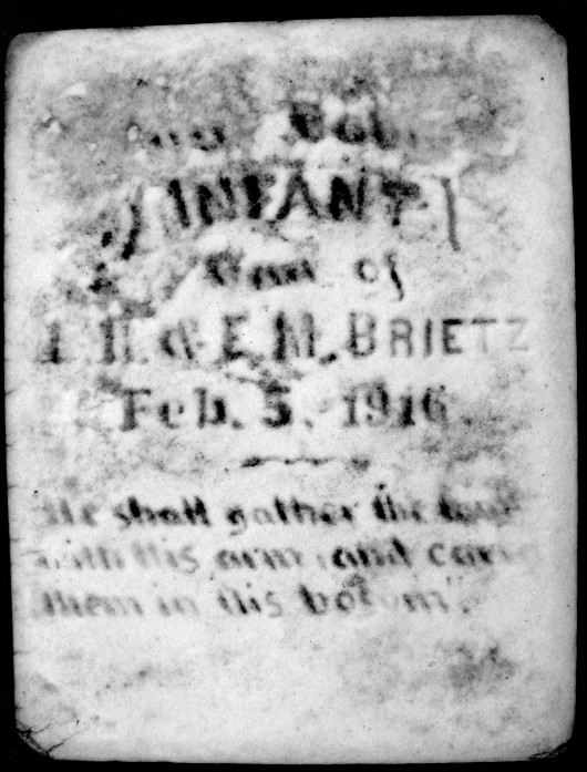 Infant Daughter Brietz