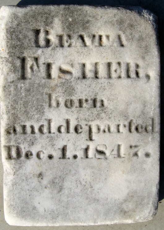 Infant Daughter Fisher