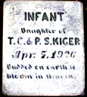 Infant Daughter  Kiger