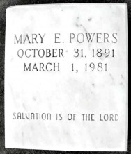 Mary Elizabeth Powers