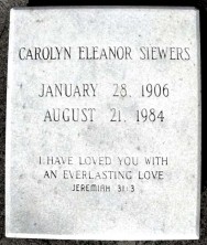 Carolyn Eleanor Siewers