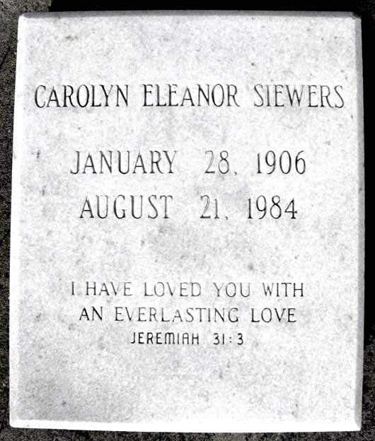 Carolyn Eleanor Siewers