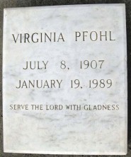 Virginia  Pfohl