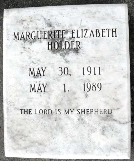 Marguerite Elizabeth Holder