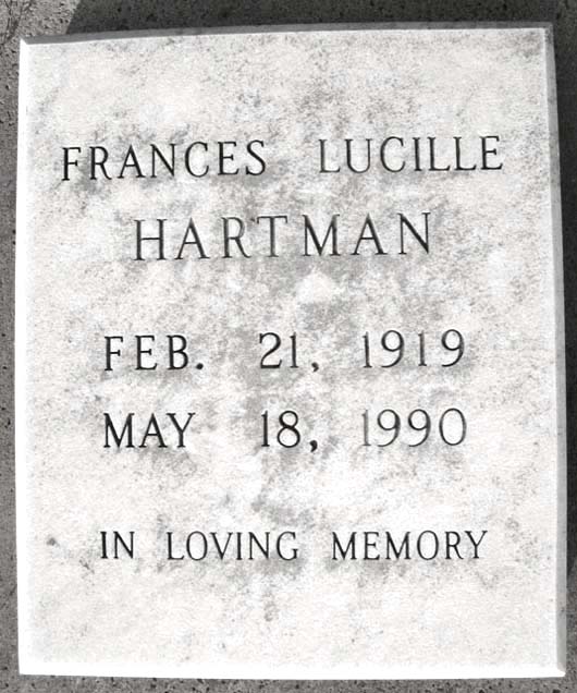 Frances Lucille Hartman