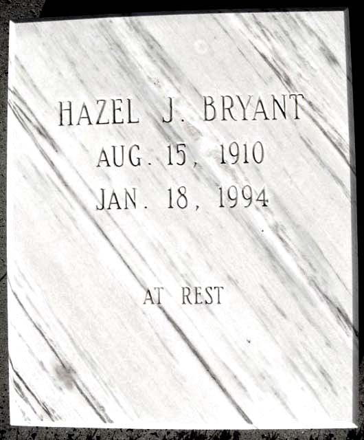 Hazel Jeanette Bryant