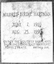 Mildred Birdie Hartman