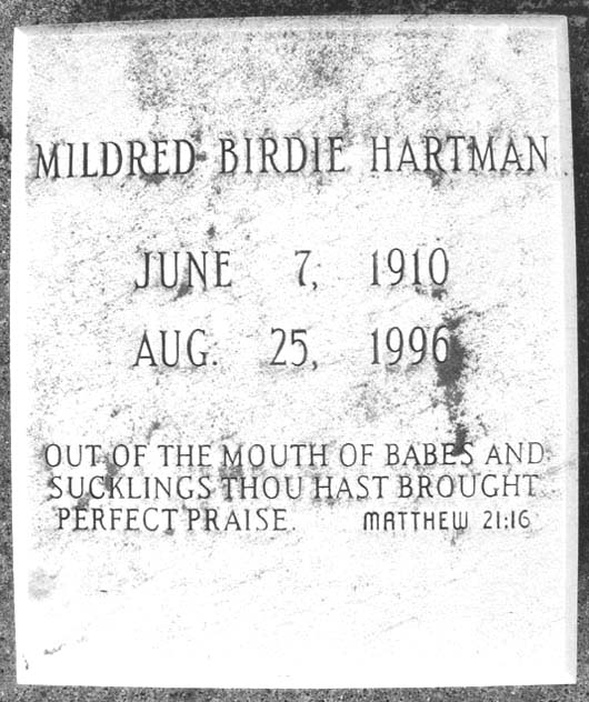 Mildred Birdie Hartman