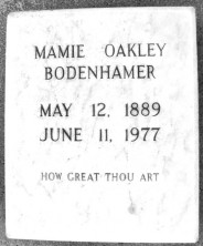 Mary (Mamie) Sue Bodenhamer