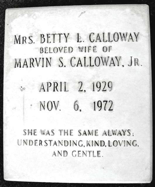 Betty Lou Calloway