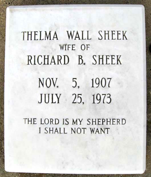 Thelma  Sheek