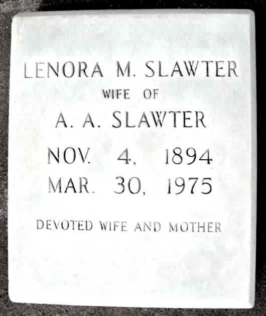 Annie Lenora Slawter