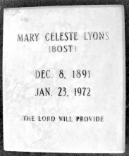 Mary Celeste Lyons