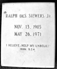 Ralph DeSchweinitz Siewers