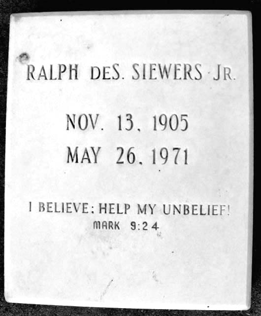 Ralph DeSchweinitz Siewers