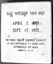 Nat  (Bill) Wilson Van Hoy