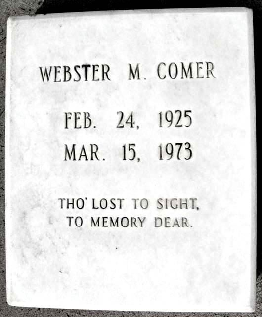 Webster Milton Comer