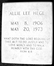 Allie Lee Hege