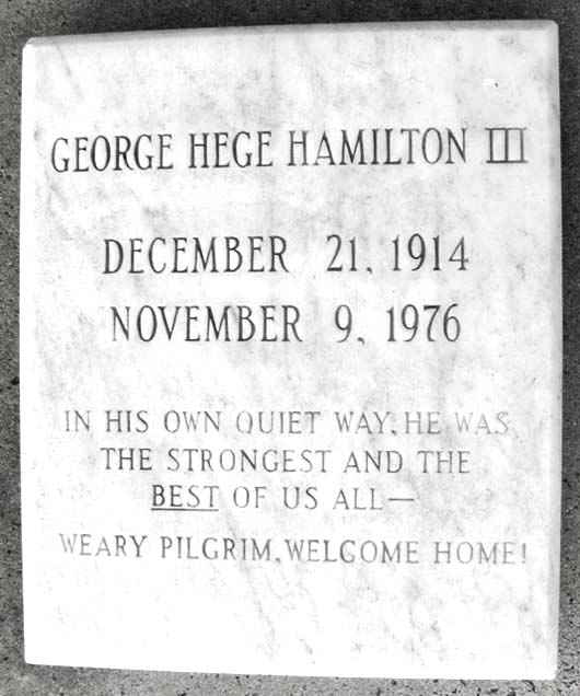 George Hege Hamilton