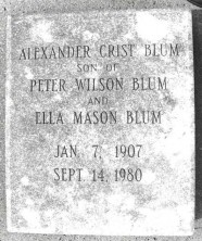 Alexander (Allie) Crist Blum