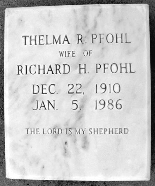 Thelma Virginia Pfohl