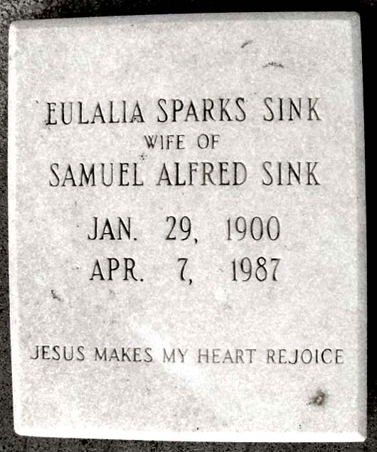 Eulalia Allie Sink