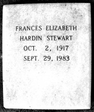 Frances Elizabeth Stewart