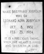 Marie Bradefield Johnson