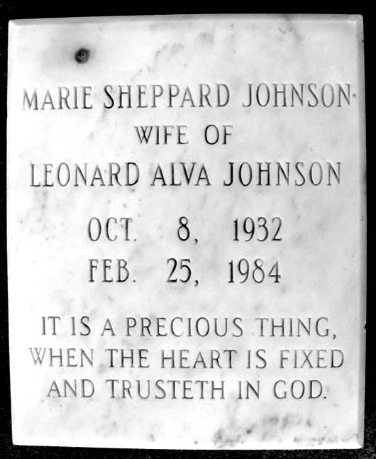 Marie Bradefield Johnson