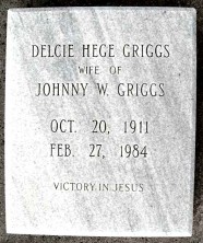 Delcie Elizabeth Griggs