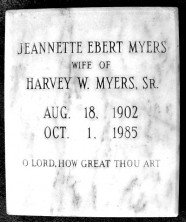 Jeannette Jean Myers