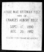 Addie Mae Hege