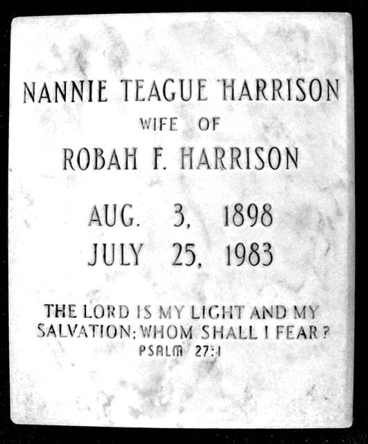 Nannie Irene Harrison