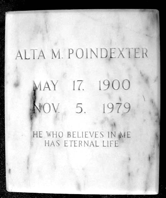 Alta Kate Poindexter