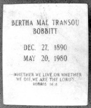 Bertha Mae Bobbitt