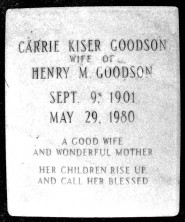 Carrie Elizabeth Goodson