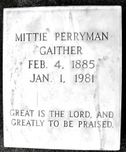 Mittie Florence Gaither