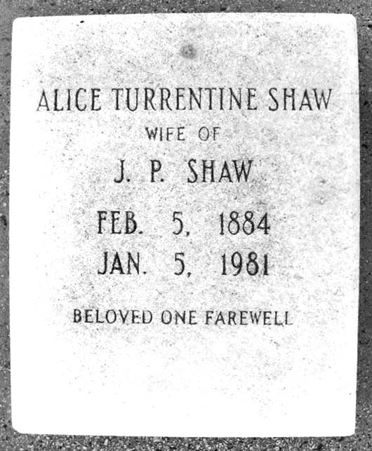Sarah Alice Lenora Shaw