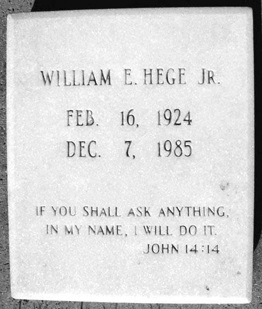 William Edward Hege