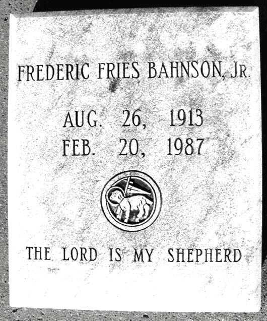 Frederic Fries Bahnson