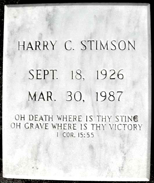 Harry Clare Stimson