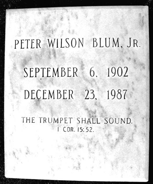 Peter Wilson Blum