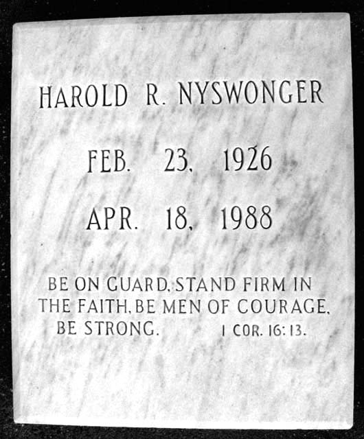 Harold Richard Nyswonger