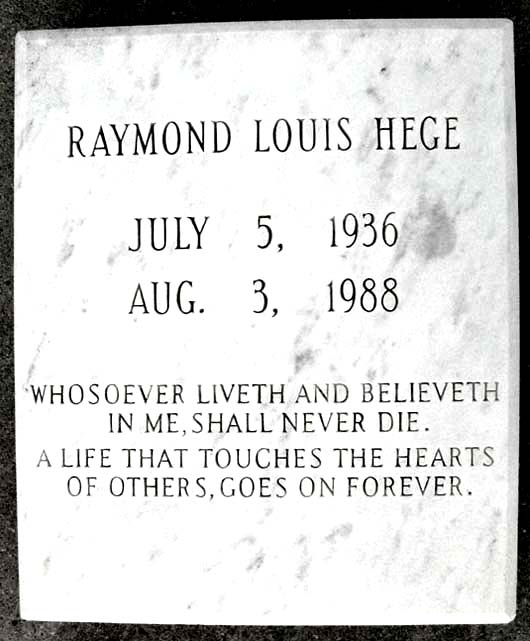 Raymond Louis Hege