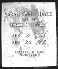 Sarah  Hayes