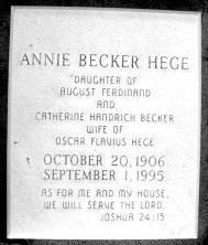 Annie Eleanor Hege